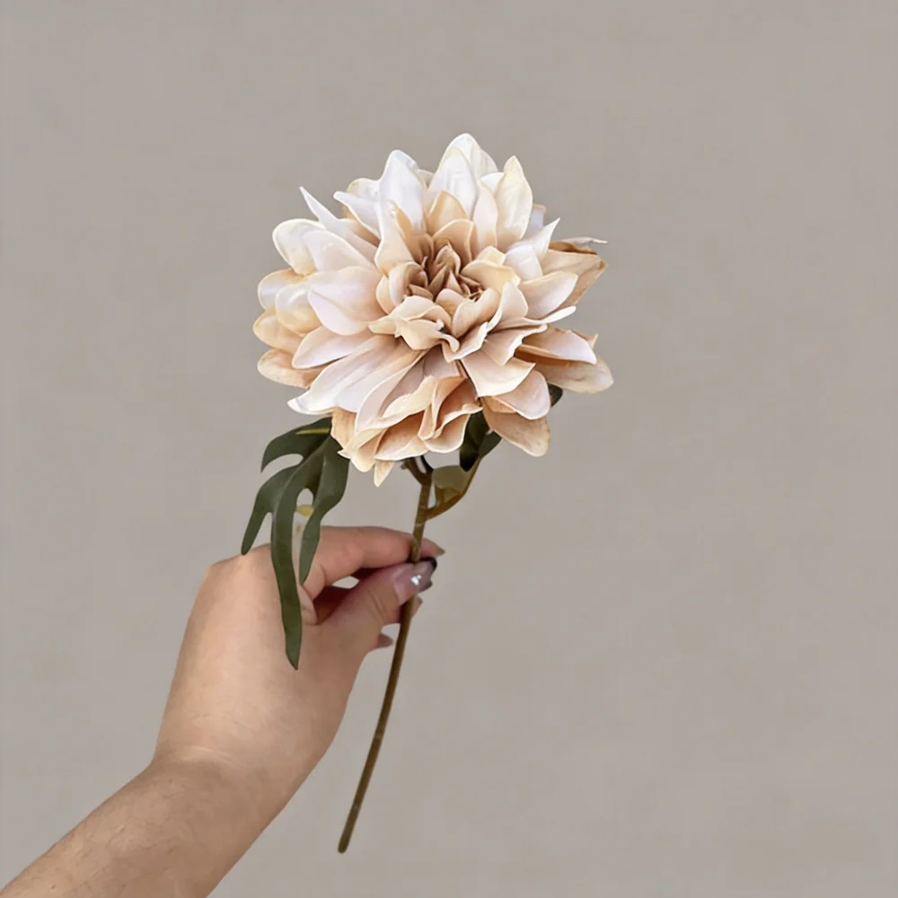 Garden Decoration Flower Silk Artificial Single Dahlia Wedding Floral Material Vibrant Indoor Photography Prop For Home Weddings