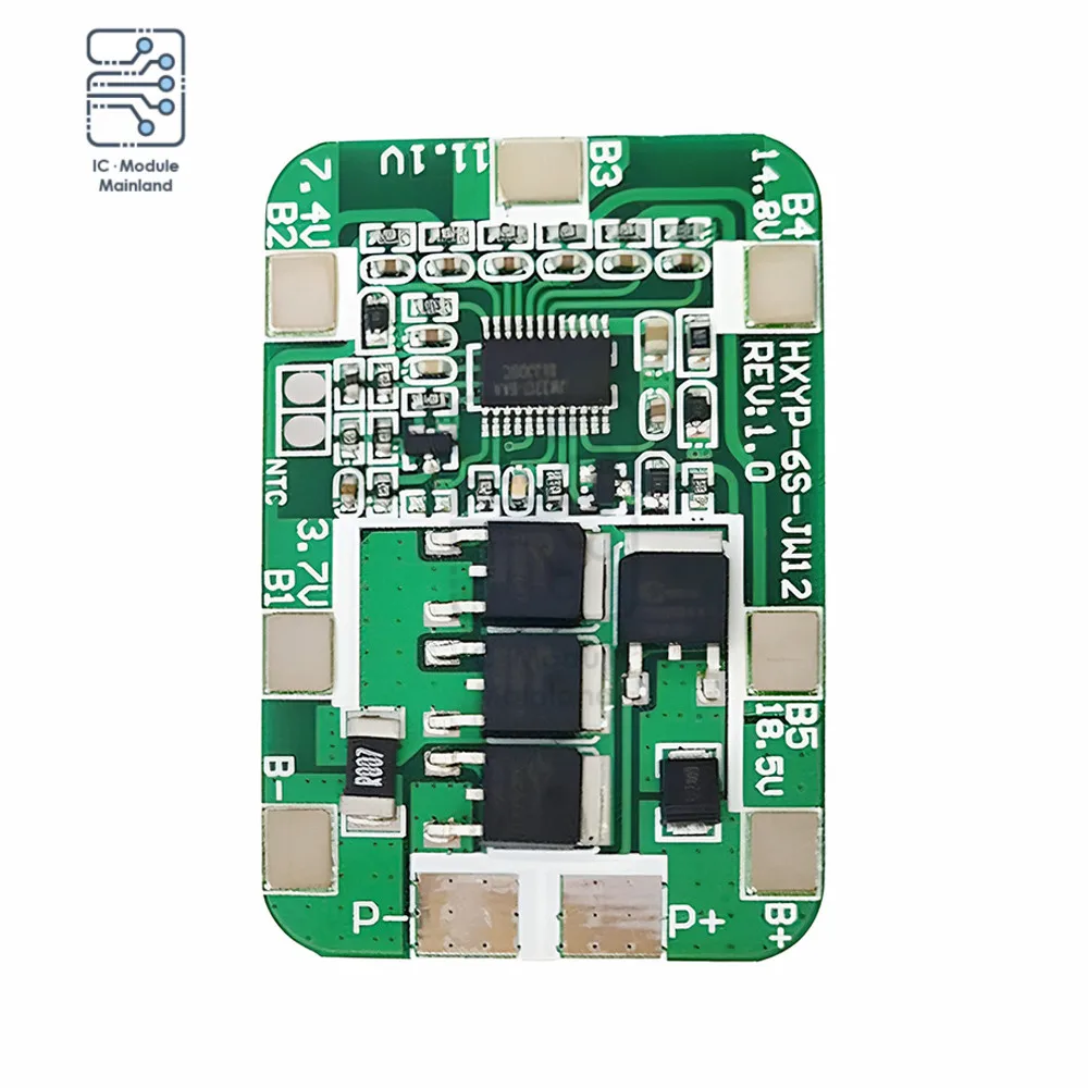 6S 22.2V PCB BMS 18650 scheda di protezione della batteria al litio 14A tensione di ricarica 25.2V senza modulo batteria agli ioni di litio