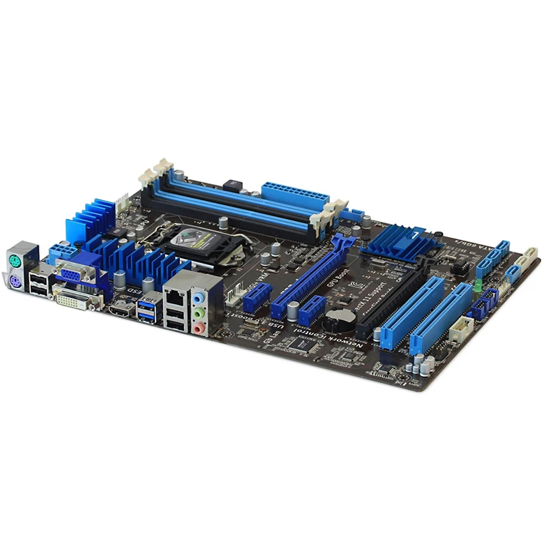 Usado para la placa base Intel Z77 Z77-A original LGA 1155 DDR3 32GB USB2.0 USB3.0 SATA3 placa base de escritorio