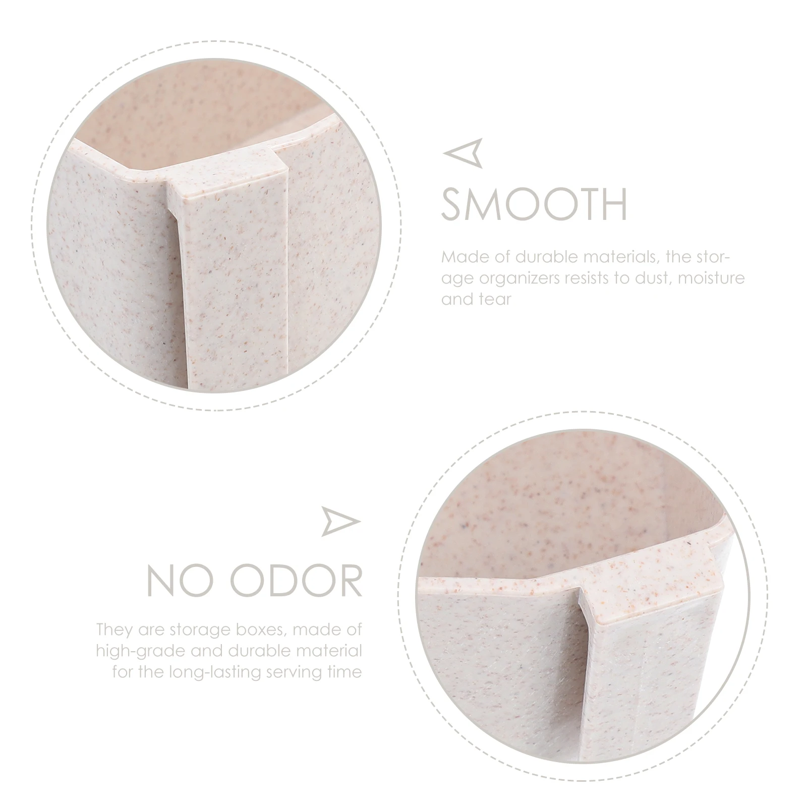 

6pcs Underwear Storage Boxes Drawer Organizer Socks Household Multi-Function Closet Bedroom Nursery Office Dustproof Plastic