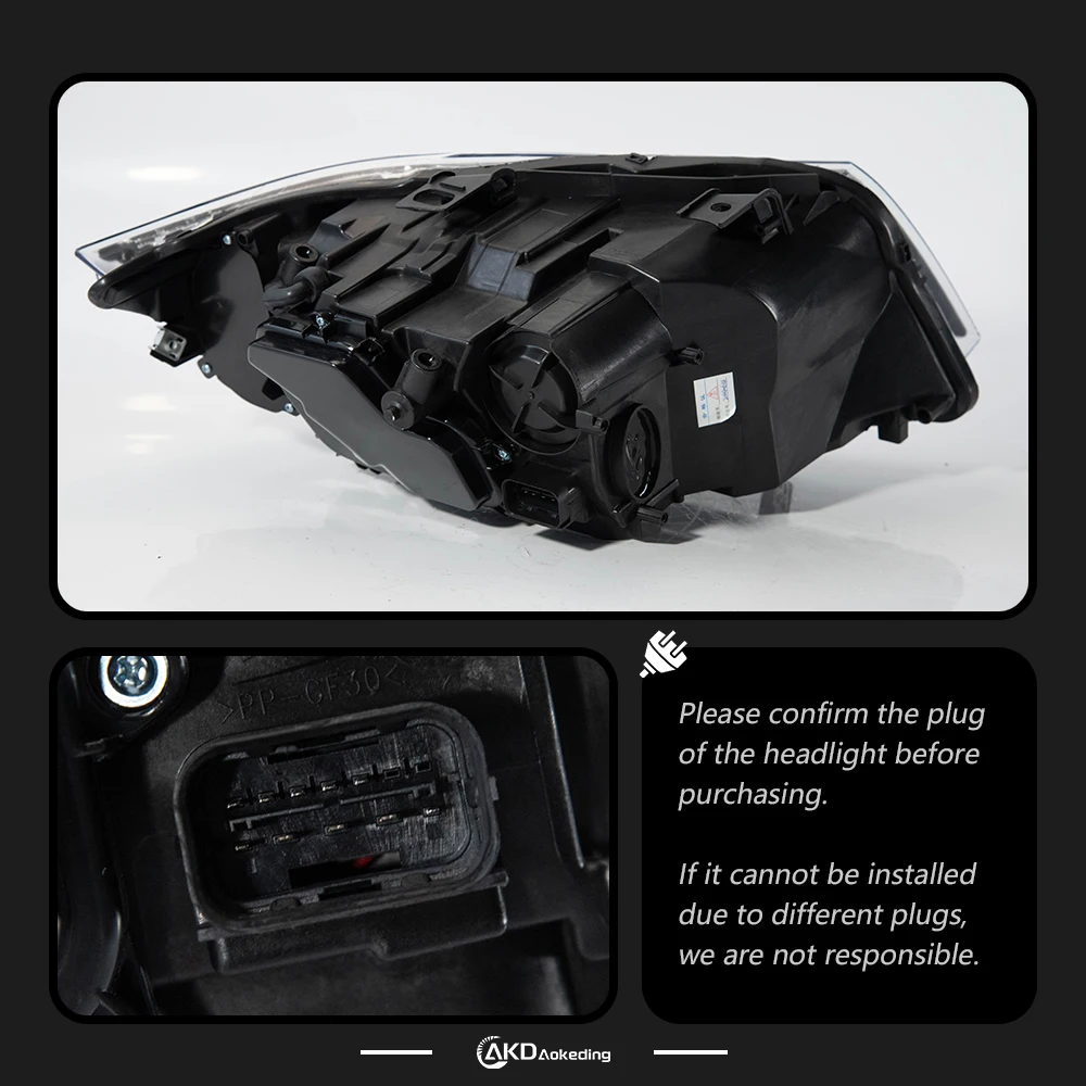 AKD Car Styling Head Lamp for BMW E90 2005-2012 320i 318i 323i 3 Series  LED Headlight DRL Hid Bi Xenon Auto Accessories