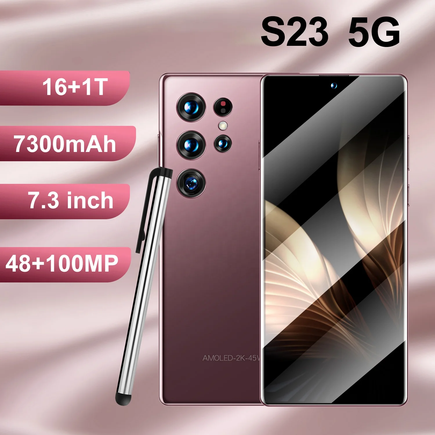 Nieuwe Wereldwijde Ontgrendelde S23 Ultra 5G Smartphone 6.8Inch Full Screen Mobiele Telefoon Dual Sim Android 12 Mobiele Telefoon 16Gb 512Gb Opslag