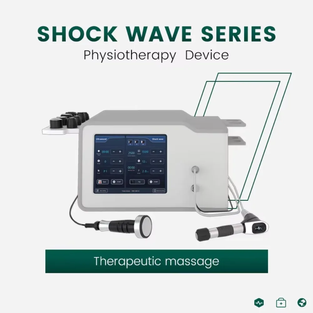 

New Physiotherapy Equipment Vibration&Shockwave 2in1 Therapy Focused Shockwave Ultrawave Physiotherapy Machine