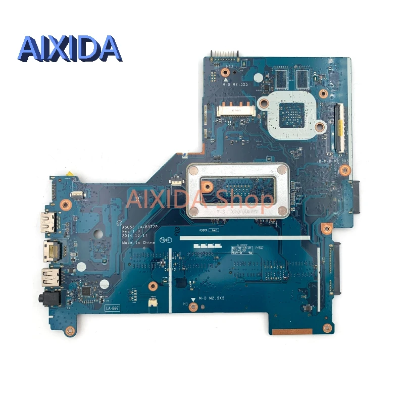 AIXIDA HP 파빌리온 15-R 노트북 마더보드, AS056 LA-B972P 801859-501 801859-001 801859-601, DDR3L SR23Z I3-5010U, 전체 테스트 완료