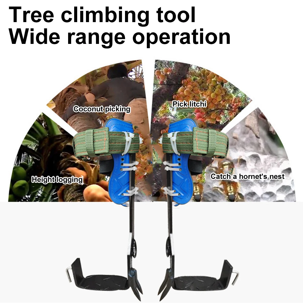 Tree Climbing Spikes Kit Load Capacity 350lbs Tree Climbing Set Tree Climbing Gear for Climbing Fruit Picking Tree Work