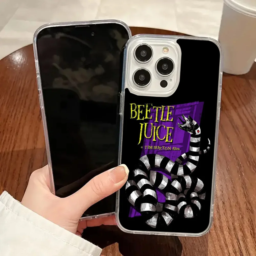 B-Beetlejuice 2 Phone Case Magnetic For IPhone 16 14 13 11 12 15 Pro Max X XR XS Plus SE Soft Clear Tpu Cover