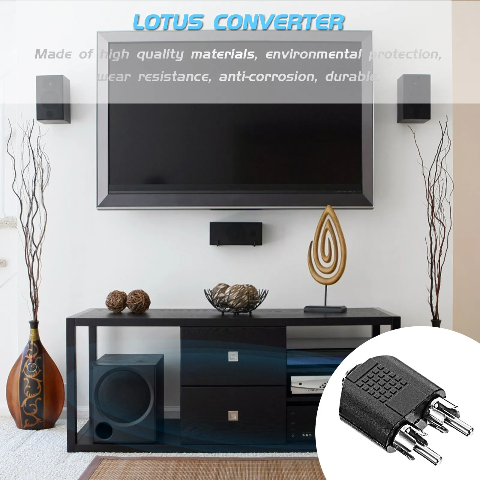 8Pcs Audio Adapter …