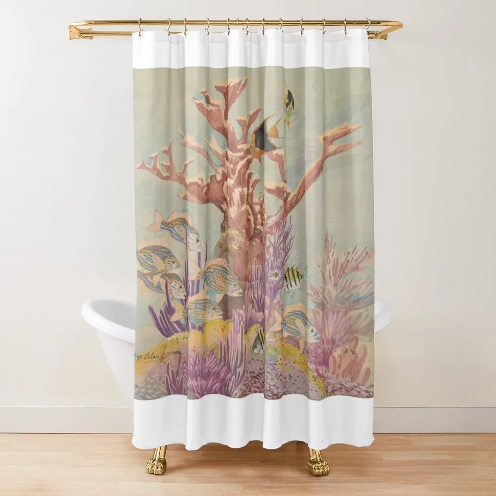 

Coral Reef Scene Shower Curtain Funny Shower Set For Bathroom Shower Sets For Bathroom Curtain
