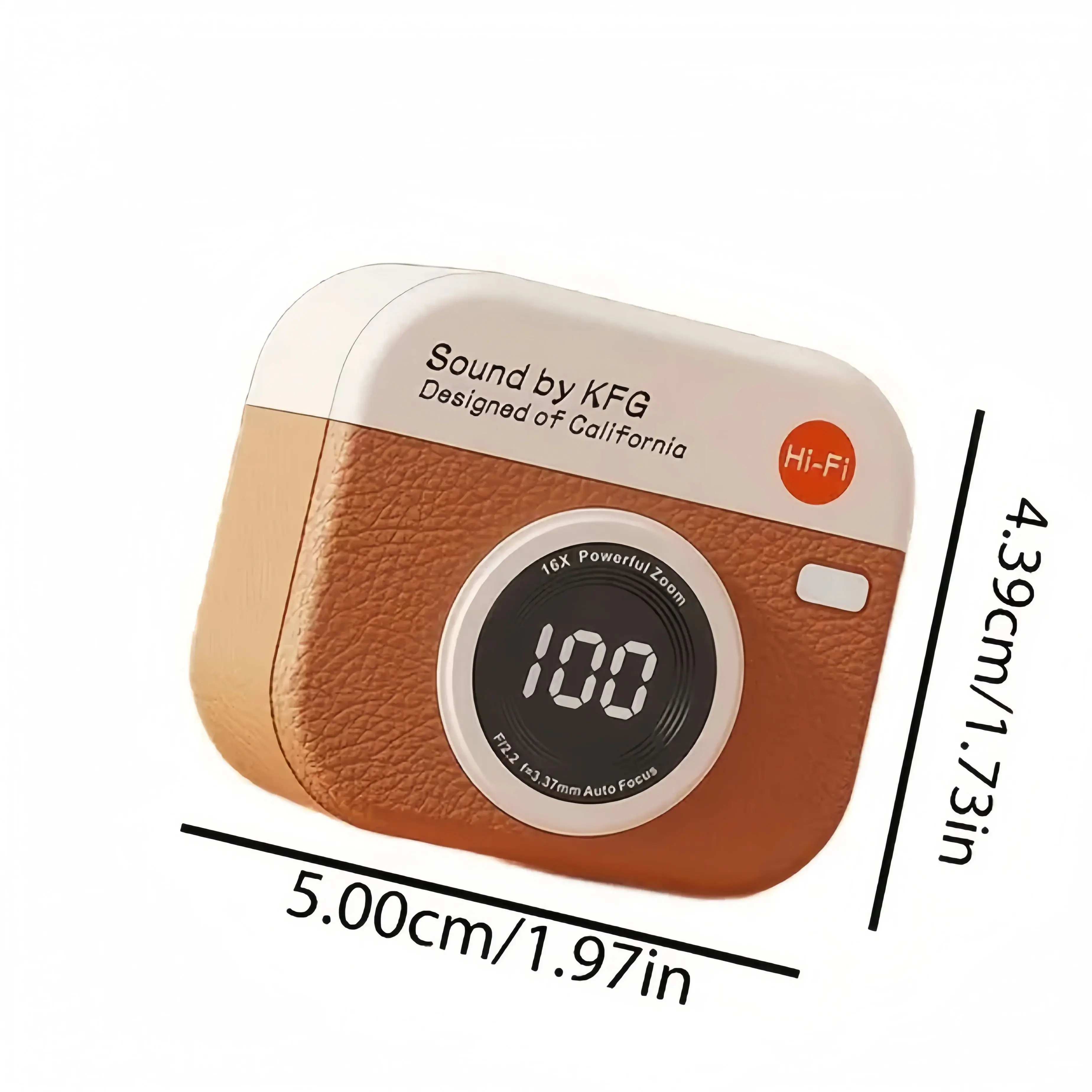 Écouteurs sans fil Q86, conception d'appareil photo rétro semi-intra-auriculaire, affichage de l'alimentation, casque de musique, batterie ultra longue durée, casque de jeu