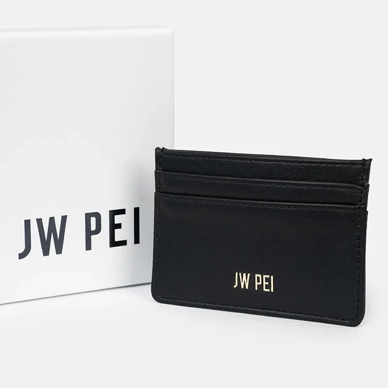 

Кошелек для карт JW PEI с несколькими отделениями, легкий, портативный, из текстурированной кожи, устойчивый к царапинам и износу, компактный, для повседневного использования