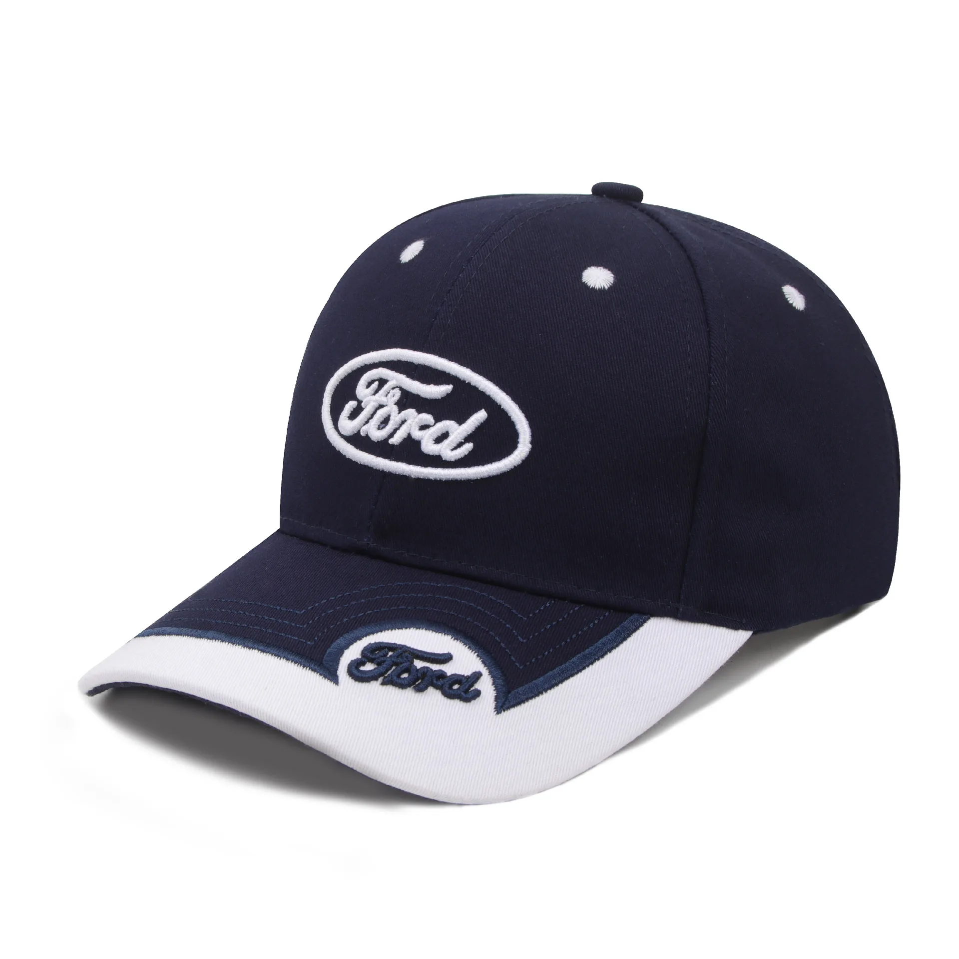 Embroidered Car  For Ford Baseball Cap Curved Brim F1 Racing Cap Duck Tongue