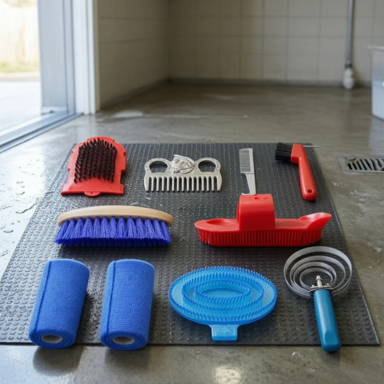 Grooming Kit Horse - 10 قطع من أدوات تنظيف الخيول