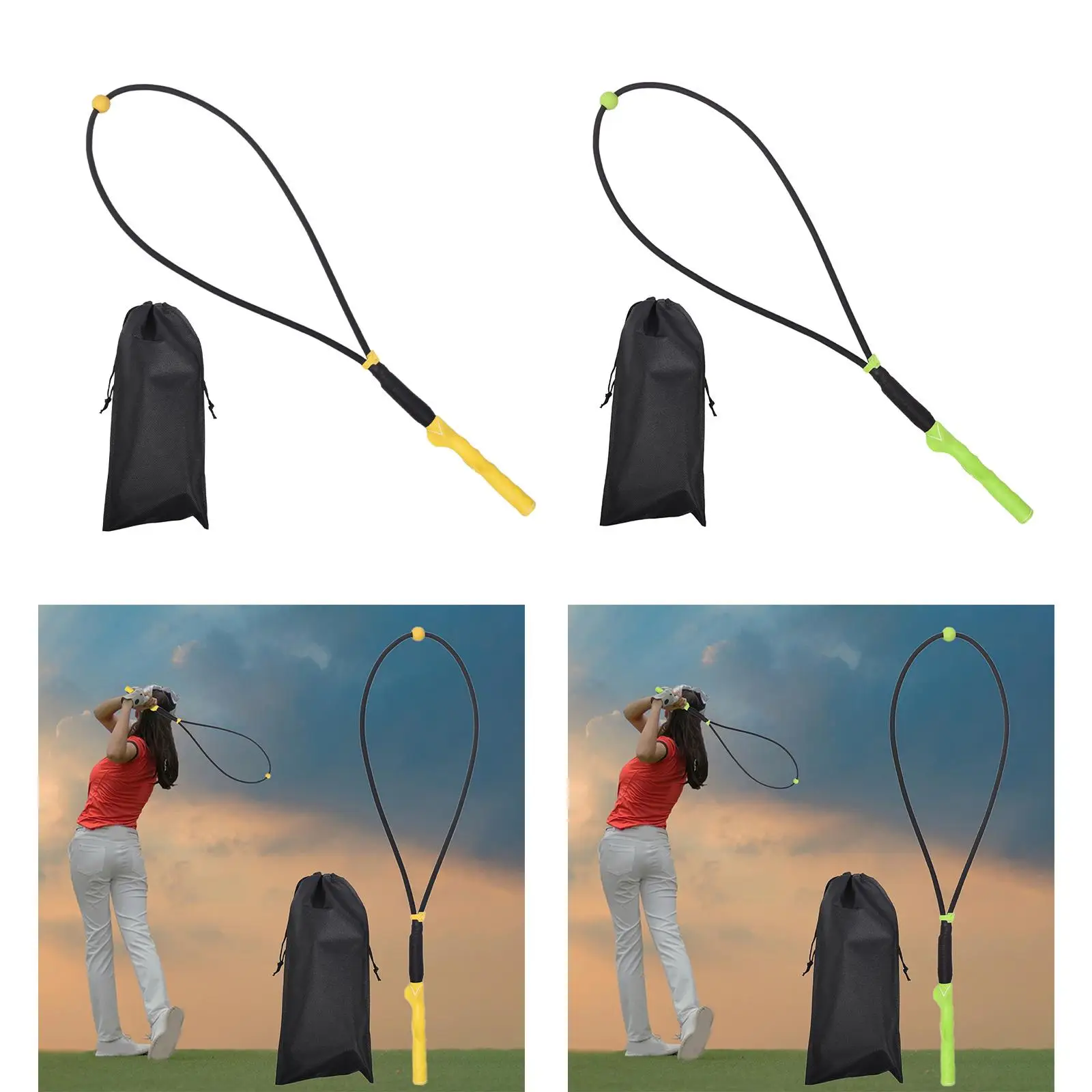 

Golf Swing Training Aid Golf Swing Trainer Distance Rope Elastic Rope for Women Men