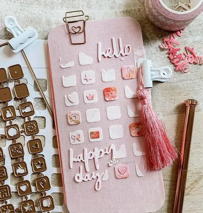 

Mmao Crafts металлические стальные штампы для резки закрытый смартфон альбом трафарет для DIY бумага для скрапбукинга/фотокарты тиснение штампы