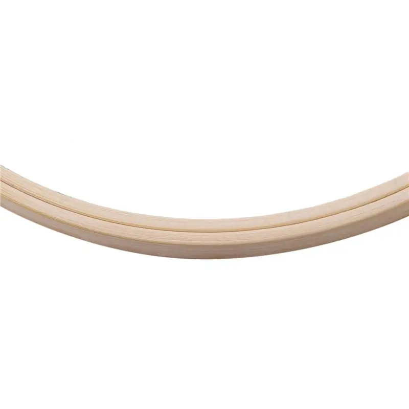 AT59 24 قطع 8 بوصة خشبية مستديرة التطريز الأطواق قابل للتعديل الخيزران دائرة عبر غرزة هوب الدائري السائبة بالجملة