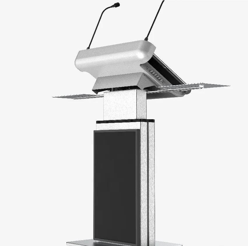 Smart Speech Multimedia Lectern Digital Education Podium Modern Office Equipment