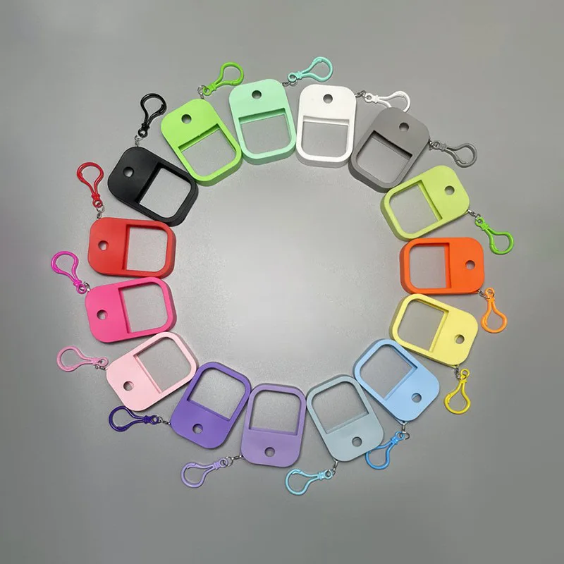 plastic keychain bottle 38ml Spray Small Sanitizing Spray Scented Vegan Hand Sanitizer with Keychain Perfume Alcohol Water Spra