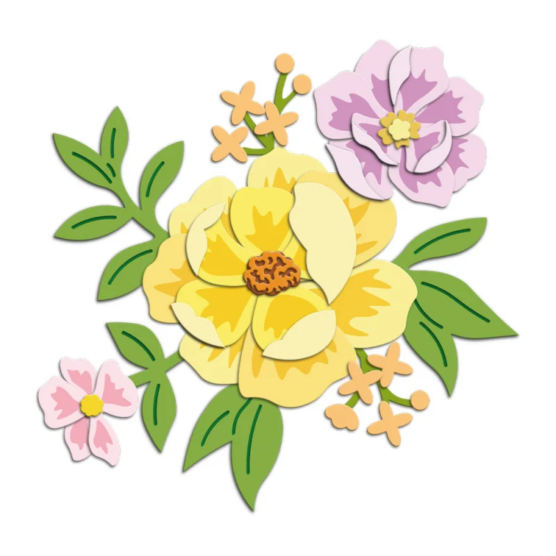 

Flower-Shaped Carbon Steel Die for Crafting Cards, Handmade Paper Art, Metal Embossing Cutting Dies