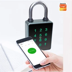 4 In 1 Waterproof Tuya Bluetooth APP Remote Control Password IC Card Key Smart Padlock Anti-theft Luggage Bag Electronic Lock