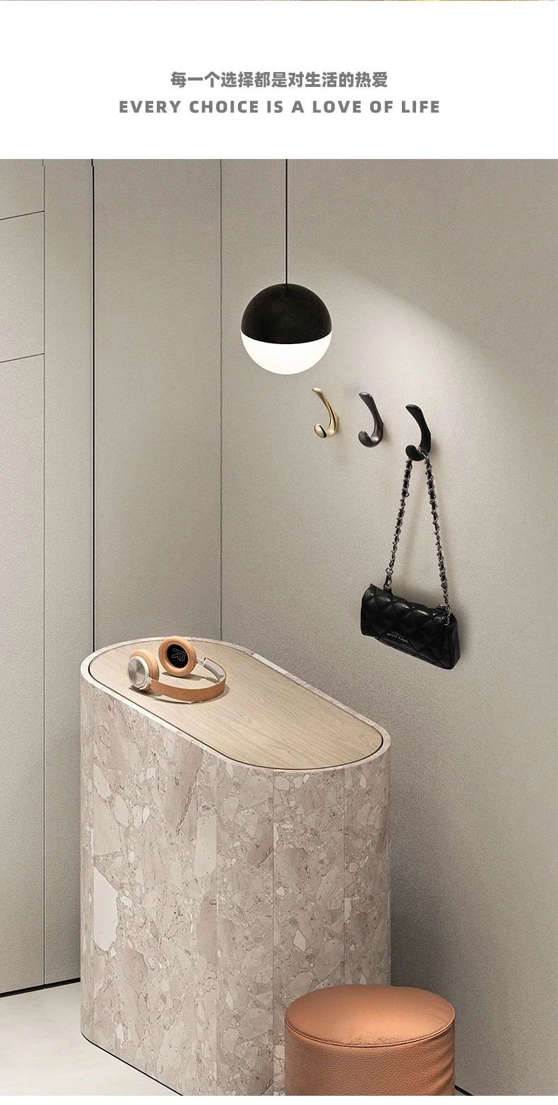 WV Moderne Wand Hängende Kleidung Haken Schlafzimmer Robe Haken Wohnzimmer Parlor Mantel Haken Schlafzimmer Robe Haken Handtuch Haken Bad Zubehör badezimmerzubehör badezimmer haken küchen schrank aufbewahrung kleiderbü – Detail 10