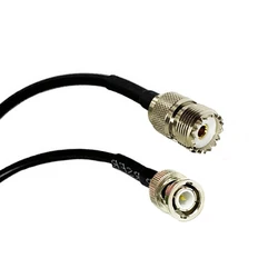 RF Coaxial Cable RG174 BNC Male to UHF Female SO239 Pigtail Adapter 20cm 8