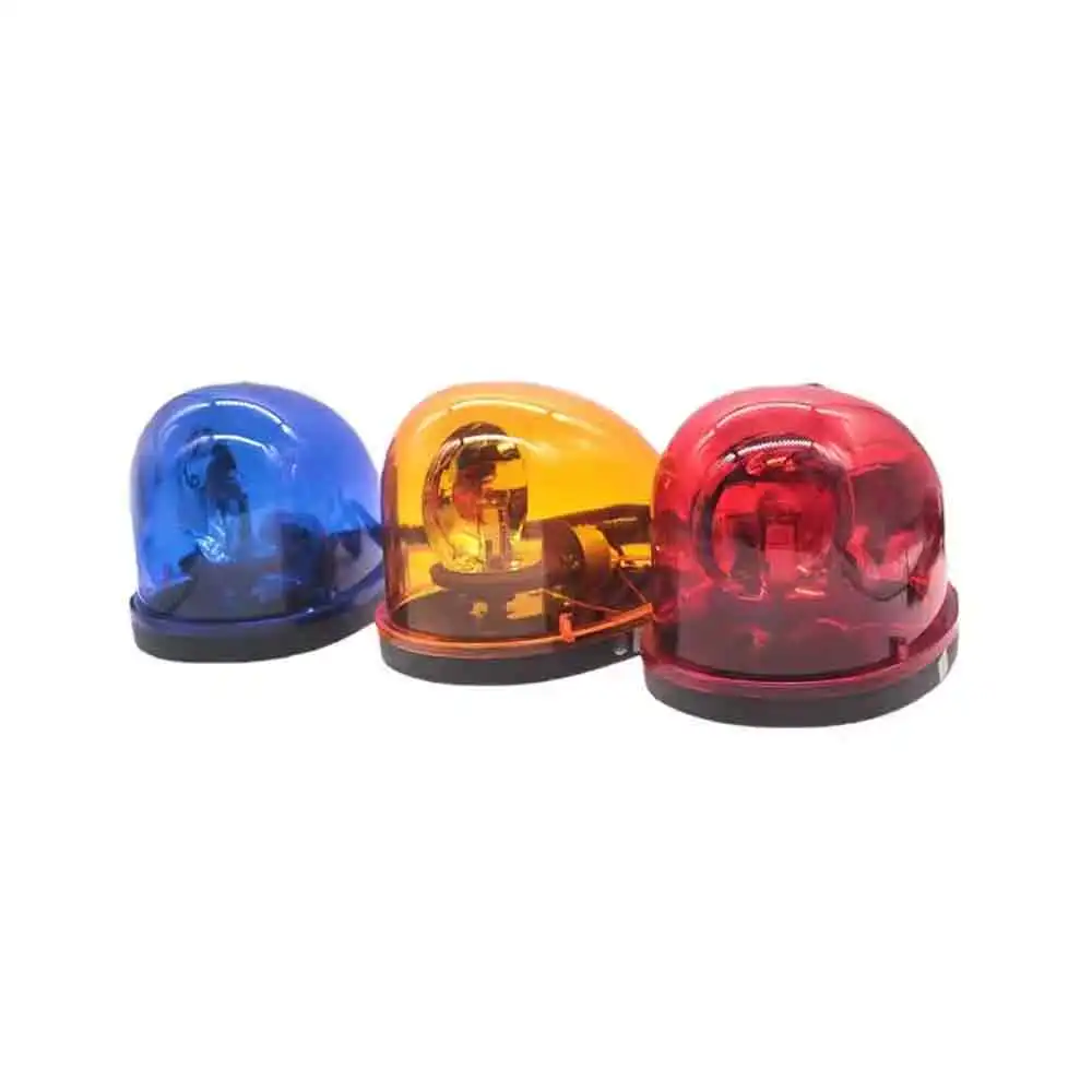 Nuovo faro rotante a goccia magnetico da 12 V CC - Spia di emergenza ambrata ideale per auto, camion e macchine edili