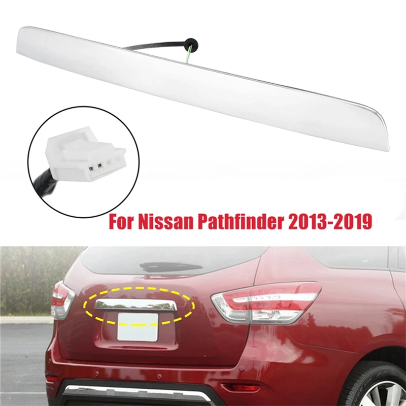 

NEW-Rear Lift Gate Chrome Handle Trim Moulding For Nissan Pathfinder 2013-2019 90810-9PG2D 90810-3KG0A Boot Trunk Lid Handle