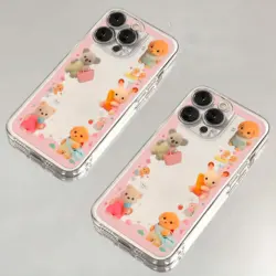 Cartoon Sylvanian Families Phone Case For Samsung S24 S23 S22 S21 S20 S10 FE Note20 Note10 Plus Ultra Lite 5G Clear TPU Cover