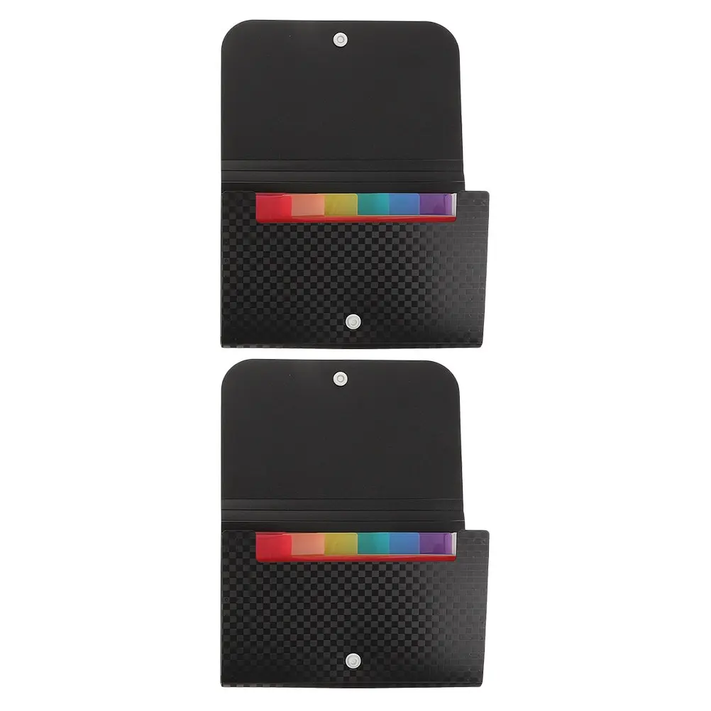 

Набор из 2 мини-папок-органайзеров: портативный многослойный органайзер для документов, счетов, чеков, квитанций, мелочи – для офиса, школы, путешествий