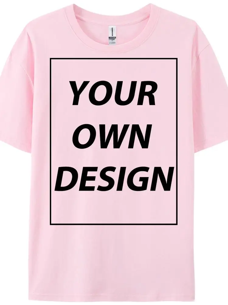 Aangepaste uw logo print zomer cool retro T-shirt katoen casual losse korte mouw basics mode tee zacht ademend streetwear - afbeelding 2