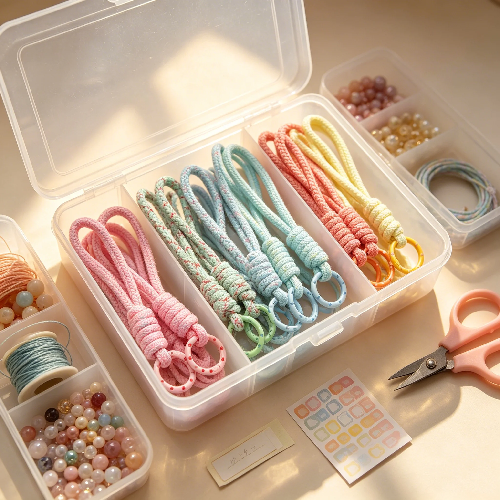 1pc Polyester Phone Strap 14.5cm Multicolor DIY Jewelry Making Supplies for Bags Lanyards Zippers Earbuds Cases