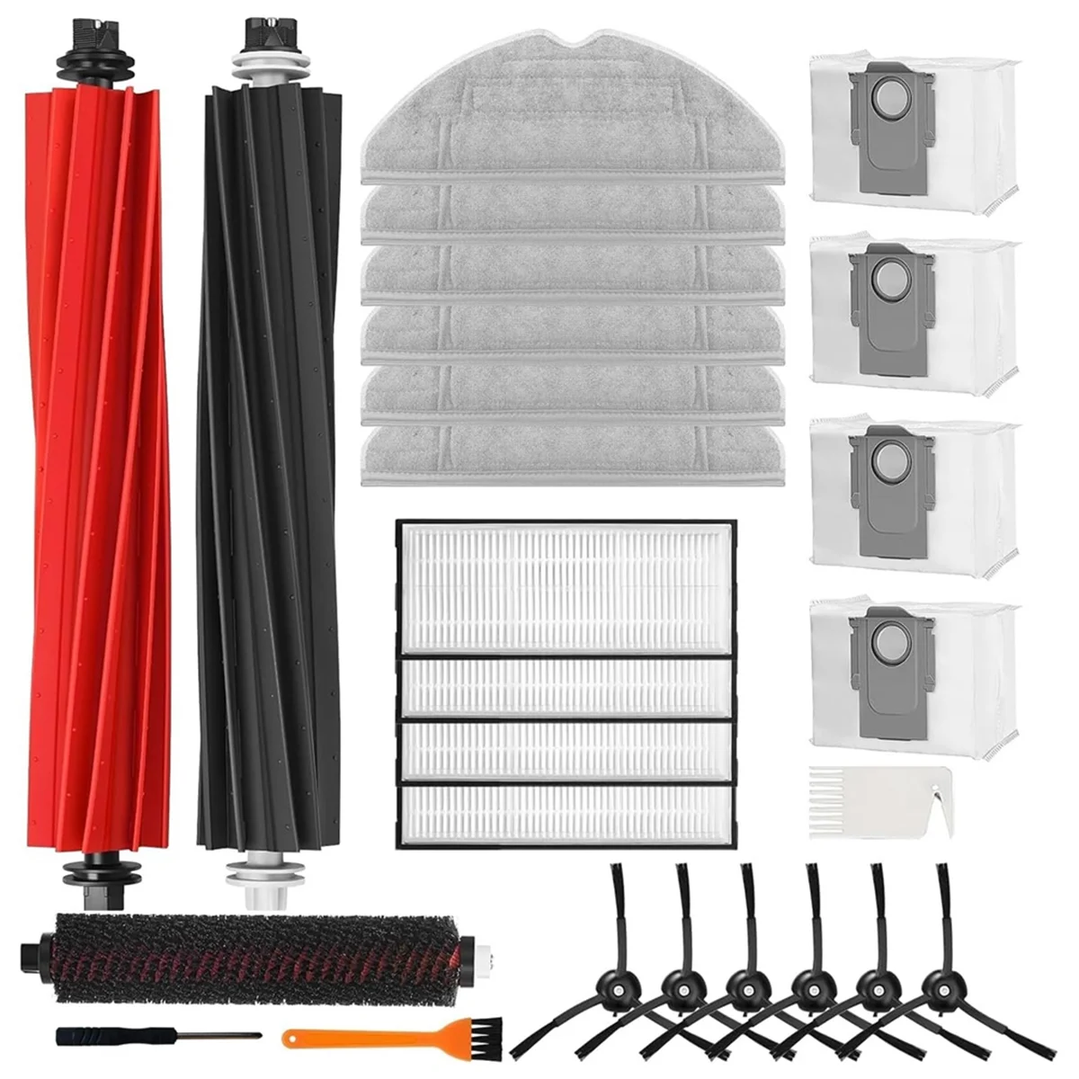 สําหรับ Roborock S8 Pro Ultra เครื่องดูดฝุ่นหุ่นยนต์หลักแปรงด้านข้างตัวกรอง Hepa Mop ผ้าถุงเก็บฝุ่น