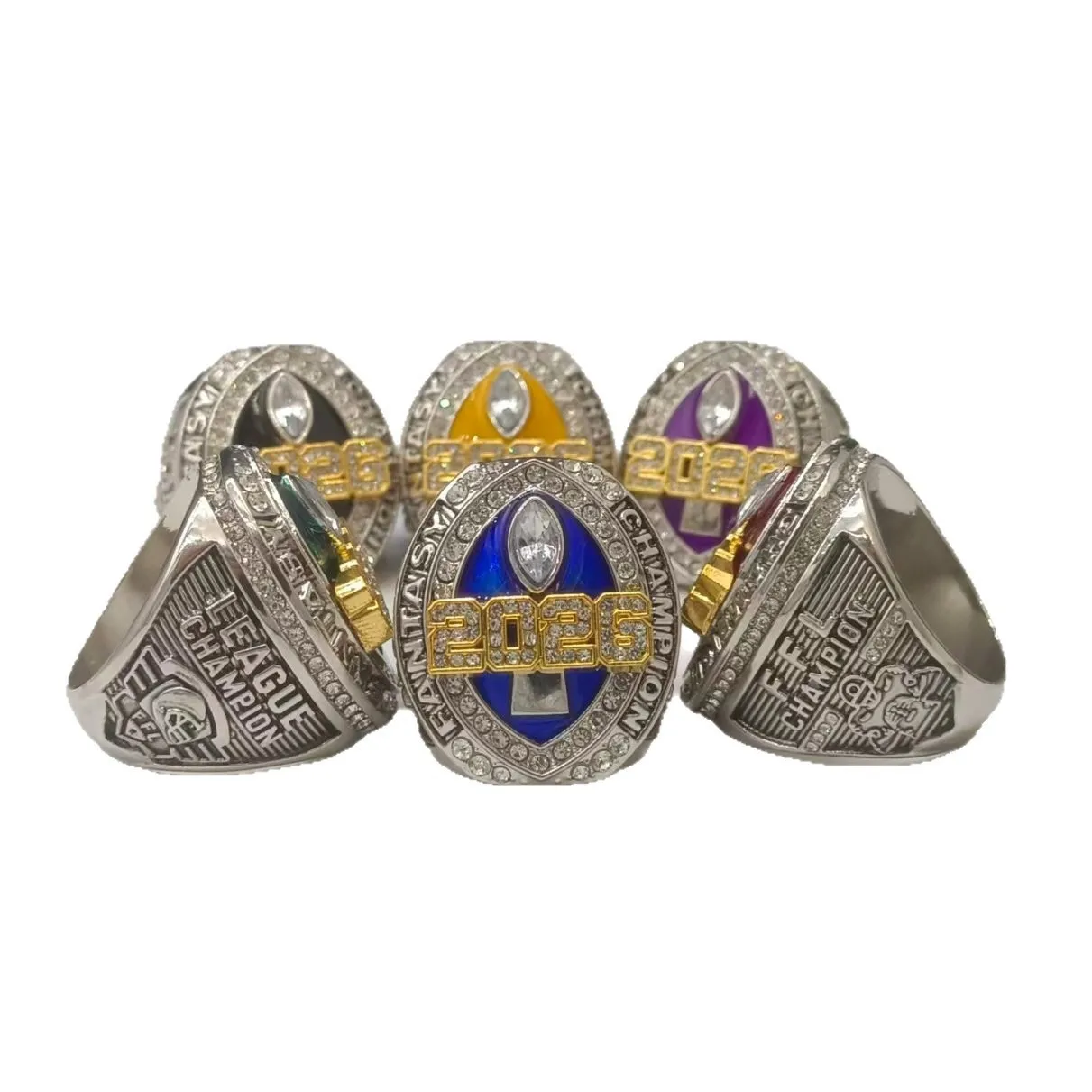 2026 بطولة كرة القدم الخيالية الجديدة خاتم مقتنيات الدائري التذكارية هدية للرجال