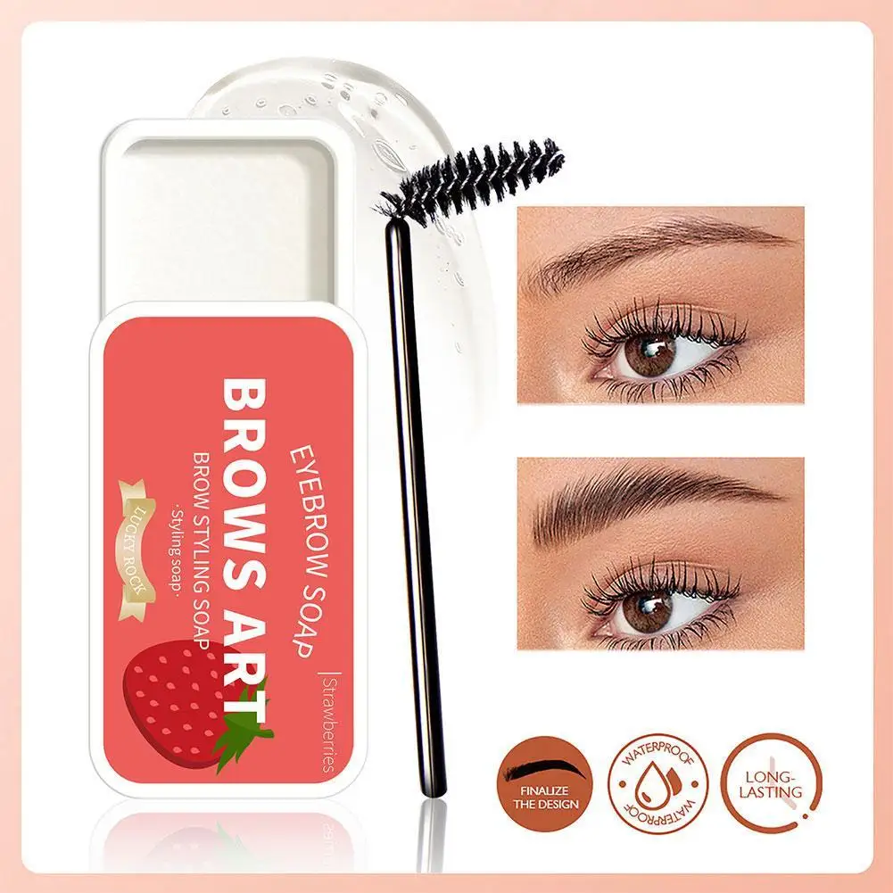 Transparent Eyebrow Soap Natural Long-Lasting Three-Dimensional Shaping Waterproof Eyebrow Styling Gel