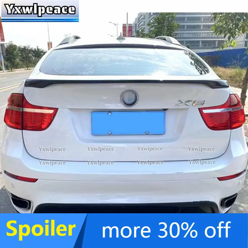 

MP Style Carbon Fiber Rear Spoiler for BMW X6 E71 2008 2009 2010 2011 2012 2013 2014 Rear Trunk Lip Spoiler Wing Car Styling