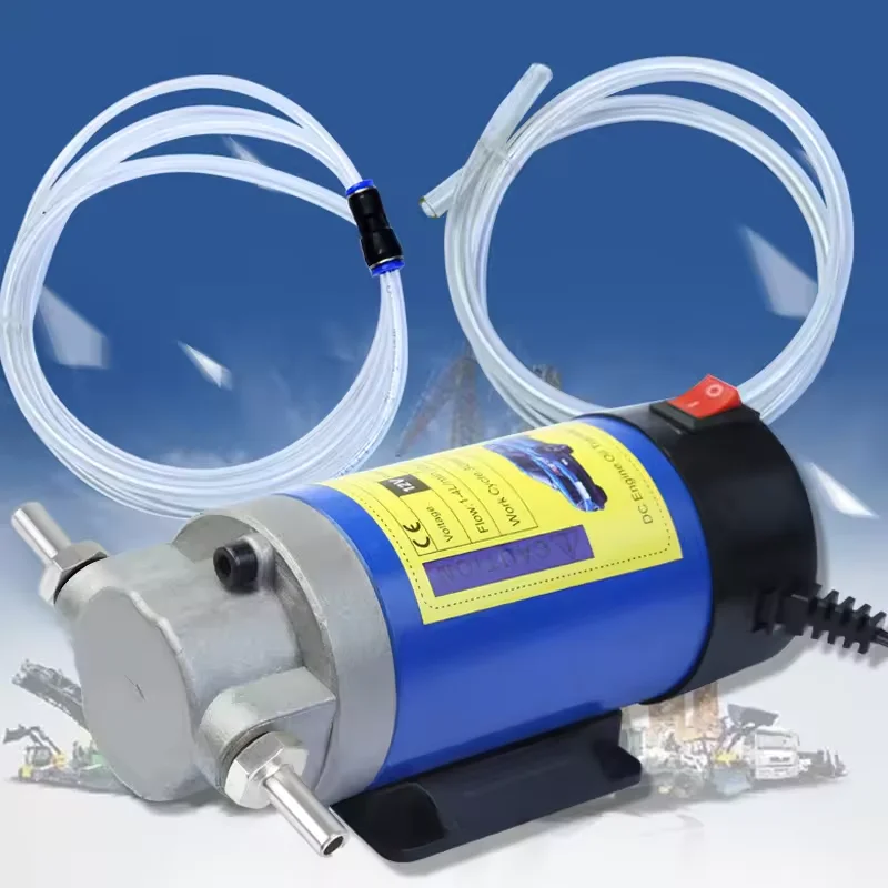 12V Electric Scavenge Suction Transfer Change Pump Oil Transfer Pump 1-4L/min Motor Oil Diesel Extractor Pump For Car