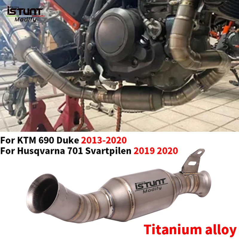 

For KTM 690 Duke For Husqvarna 701 Svartpilen 2013 - 2020 Motorcycle Exhaust Modified Mid Link Pipe Connect Original Muffler