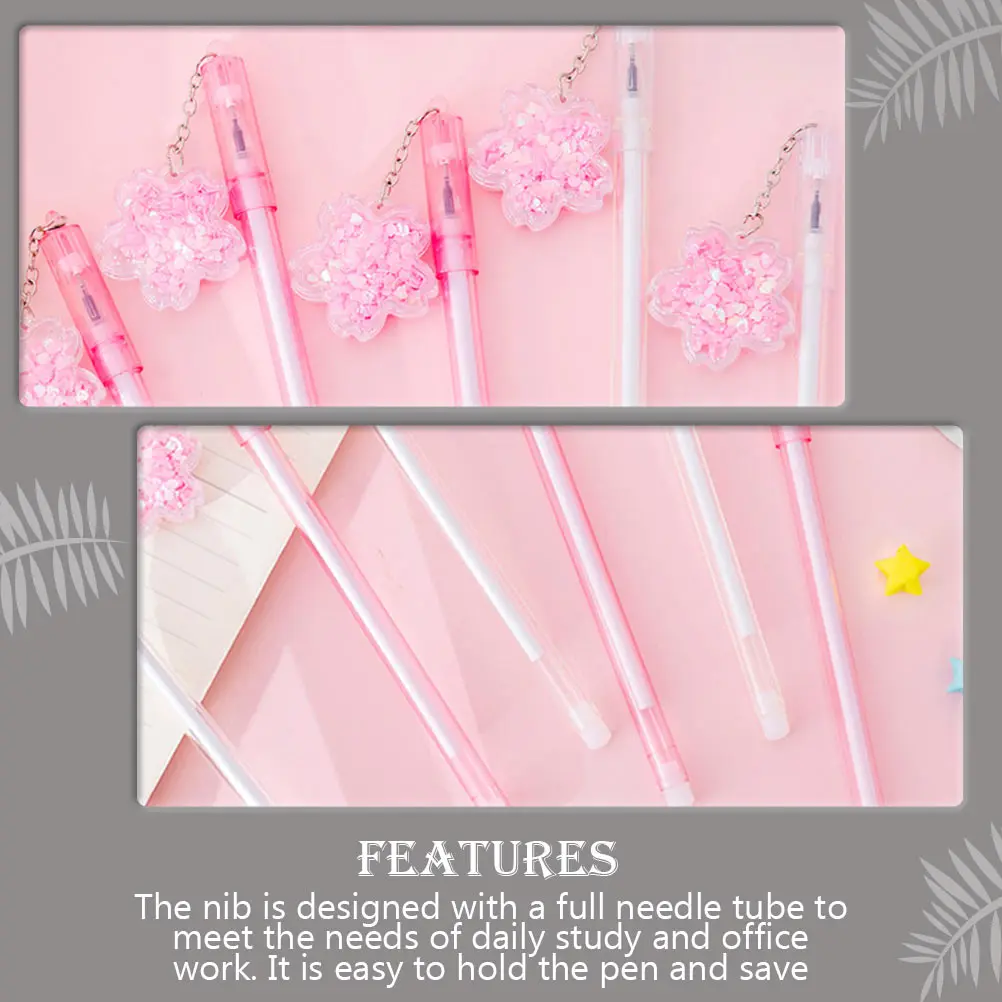

8 Pcs Pendant Sign Adorable Pens Gel Writing Ballpoint Accessory Supply Iron