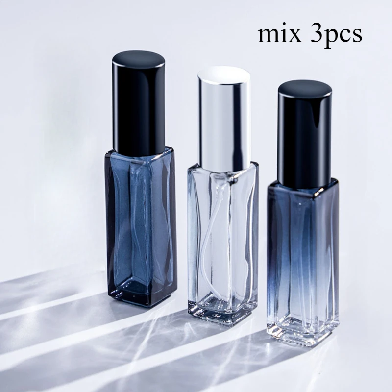 3pcs 5ml 10ml High Quality Perfume Spray Bottle Empty Glass Parfum Atomizer Travel Cosmetic Bottl Sample Vials Refillable Mini