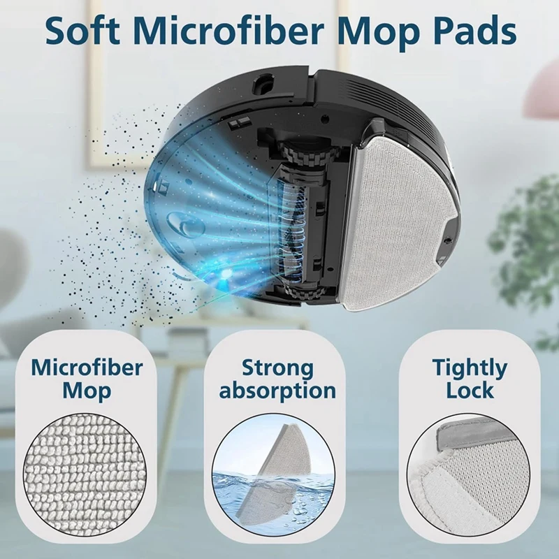 อะไหล่เปลี่ยนถุงหูรูดสำหรับ airrobo T20 + หุ่นยนต์ดูดฝุ่นแปรงข้างหลัก