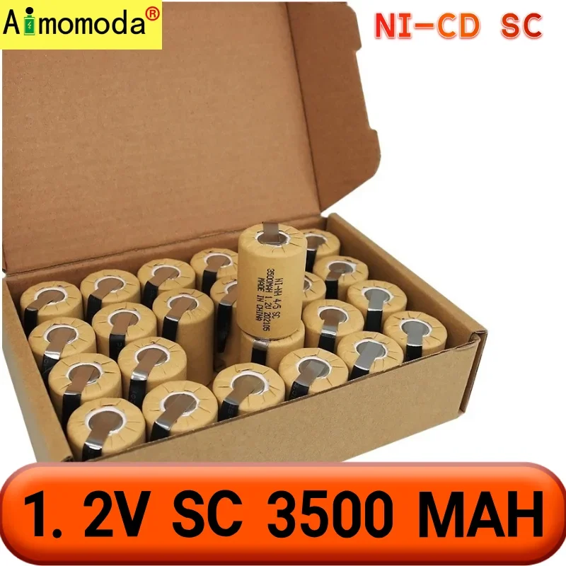 

2025 Free Shipping Rechargeable Battery NEW High Quality 1.2V SC3500mah 2800MAH NI-CD Suitable for Electric Screwdrivers, Etc