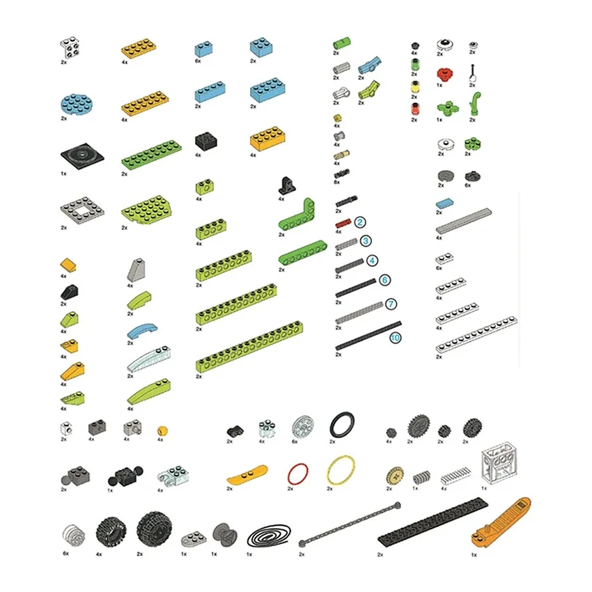 NEUE 385 Stücke Ziegel Teile WeDo 3,0 Robotik Bau Bausteine fit für STEM 2,0 Core Set Tech Pädagogisches DIY Spielzeug