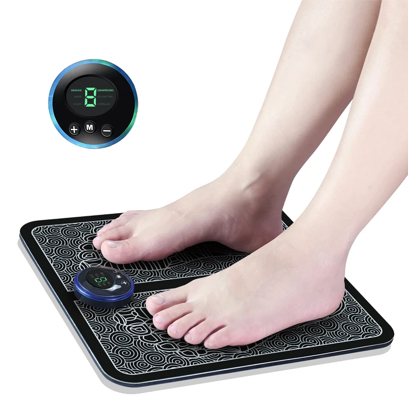 Electric EMS Foot Massager Pad Foot Massage Mat Feet Muscle Stimulator Improve Blood Circulation Relieve Ache Pain Health Care