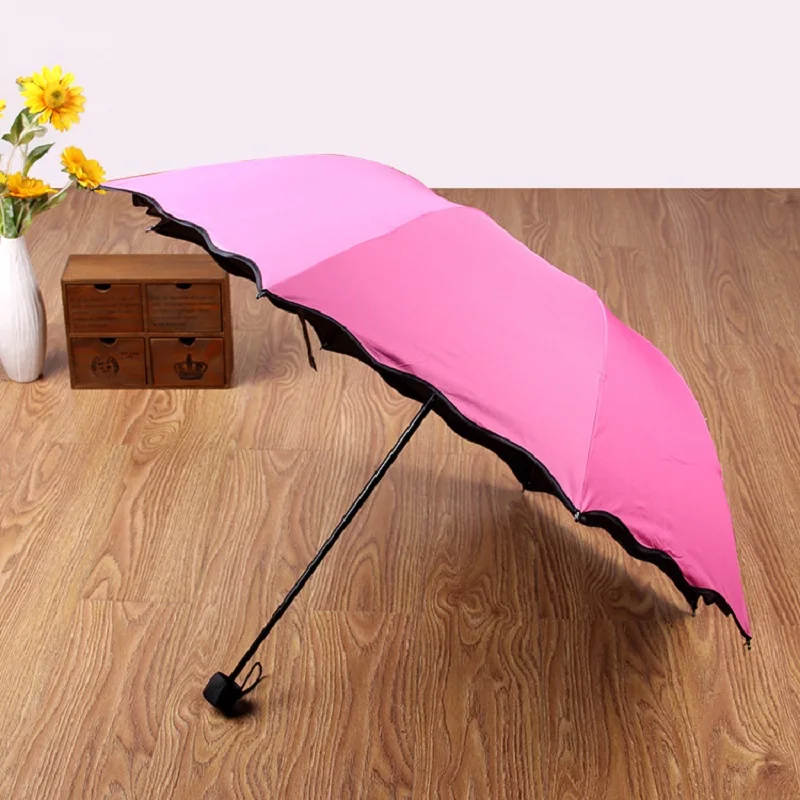 Red Leaf Portable Manual Folding Umbrella Magic Flower Umbrella Travel Umbrella Anti Rain Umbrella Folding Anti UV Sun Umbrella