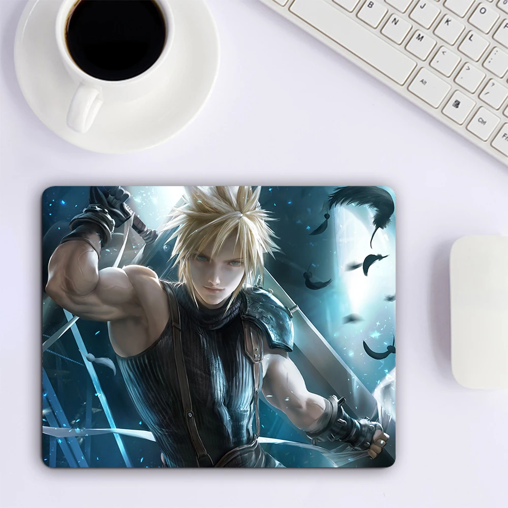 Final Fantasy 7 Small Mouse Pad Computer Gaming Accessories Keyboard Mouse Mat Office Desk Pad PC Gamer Mousepad Laptop Mausepad