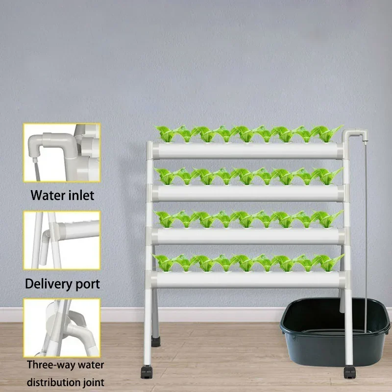 Hydroponics Growing System Vertical Garden Vegetable Planting Equipment Indoor Balcony Hydroponic Planter Gardening Equipment