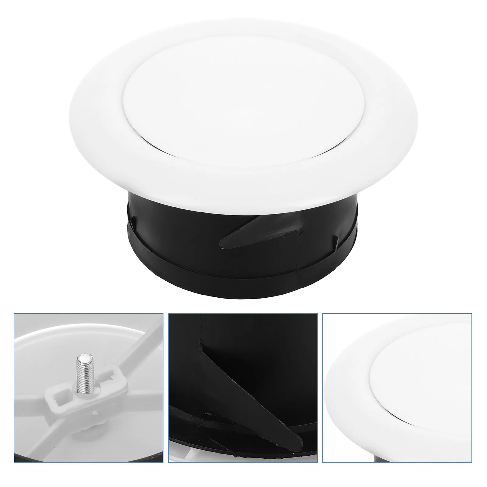 

ABS Circular Air Diffuser Vent Round Duct Cover for System Ceiling Wall Mount Exhaust Fan Ventilation Home Office Hvac