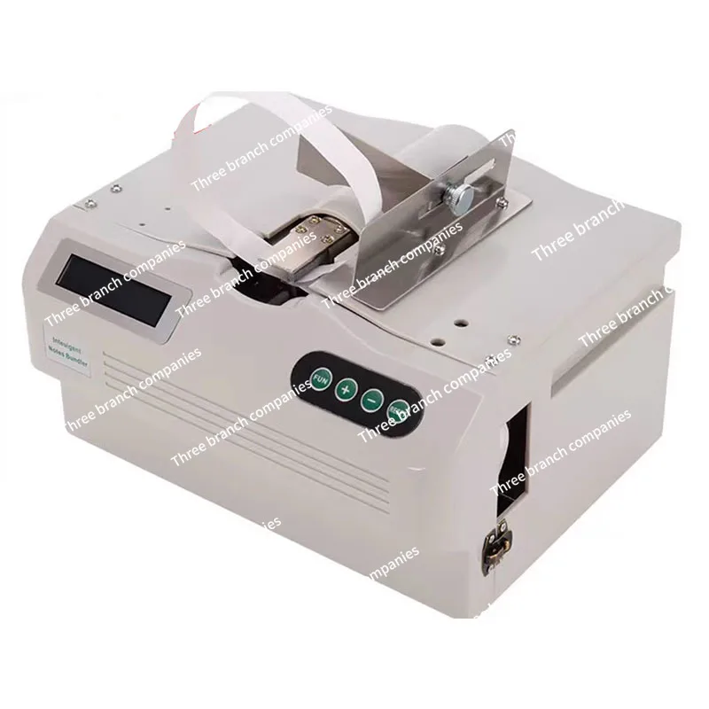 220V 110V Multipurpose Banknote Tying Machine Paper TapeBaler Paper Belt Binding Machine Document and Receipt Binding Machine