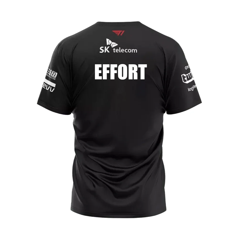 T1 Esports Club 2020 تي شيرت جيرسي التذكاري مجموعة عشاق فاكر طبعة محدودة تي شيرت جامعة الأساطير لعبة القمم