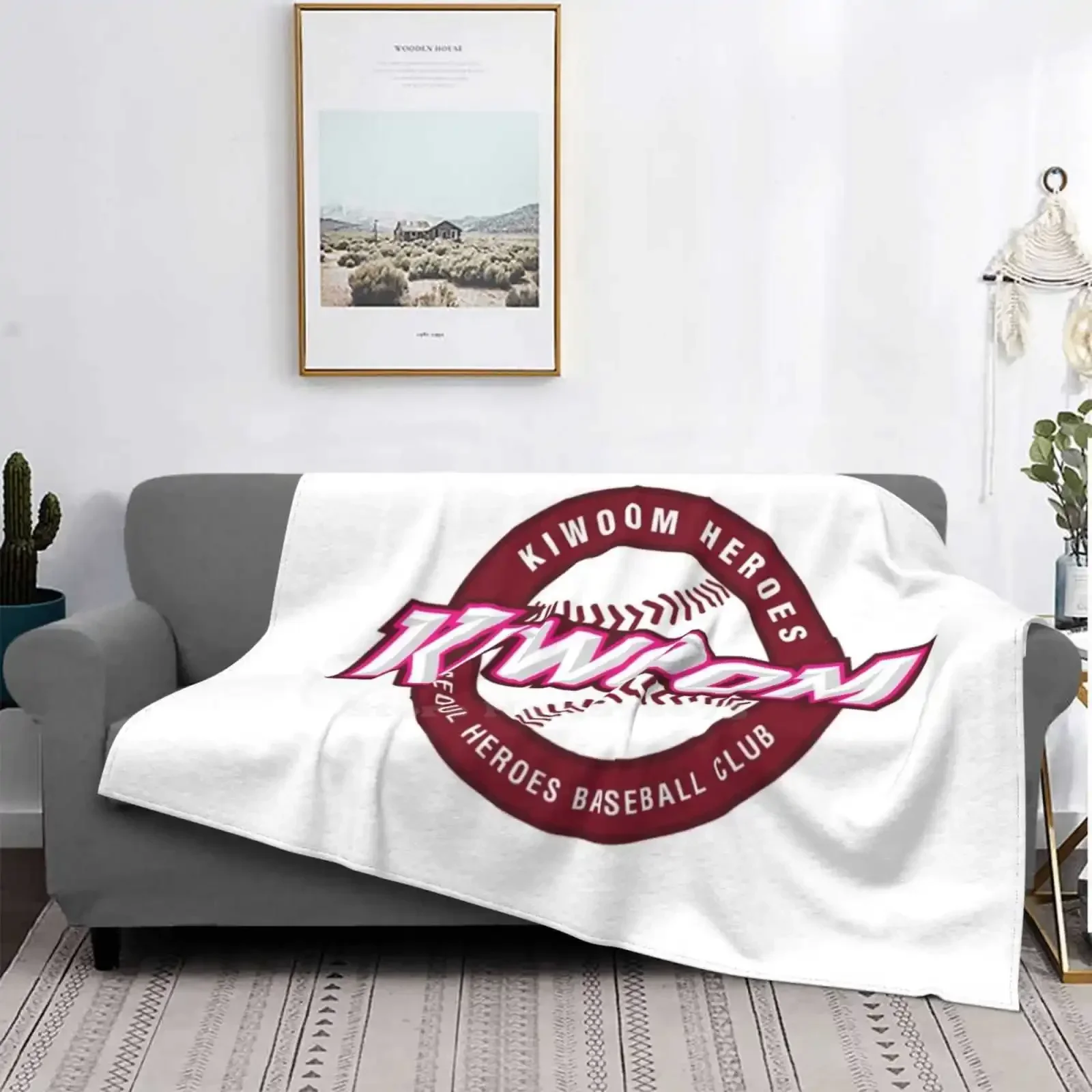 Kiwoom Heroes Kbo Logo Top Quality Comfortable Bed Sofa Soft Blanket Kiwoom Heroes Kiwoom Heroes Korea Korean Baseball Baseball